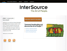 Tablet Screenshot of intersourcerecruiting.com